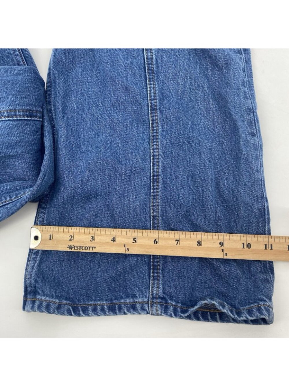 Reformation Size 28 Leah Seamed High Rise Wide Leg Jeans Organic Cotton - Picture 7 of 13